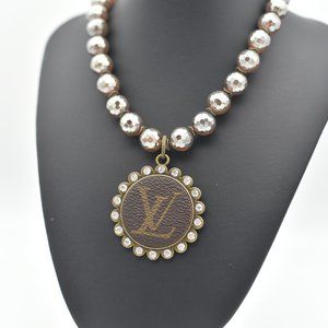 Sandra Ling Necklace faceted beads AB rhinestones